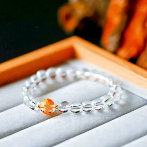 an amage of an image of Natural white Crystal bracelet an image of Natural white Crystal bracelet Natural white Crystal bracelet