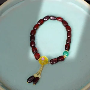 an amage of Ethnic style red Amber ladies bracelet