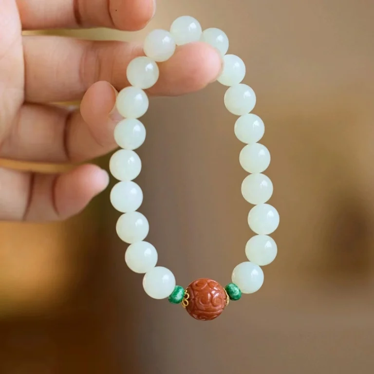 an image of Hetian White Jade Bracelet