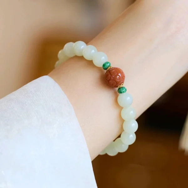 Hetian White Jade Bracelet